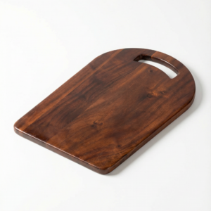 wooden chopping board with handle