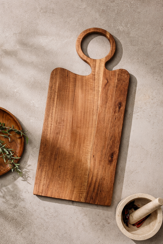 Wooden Serving Board with Handle