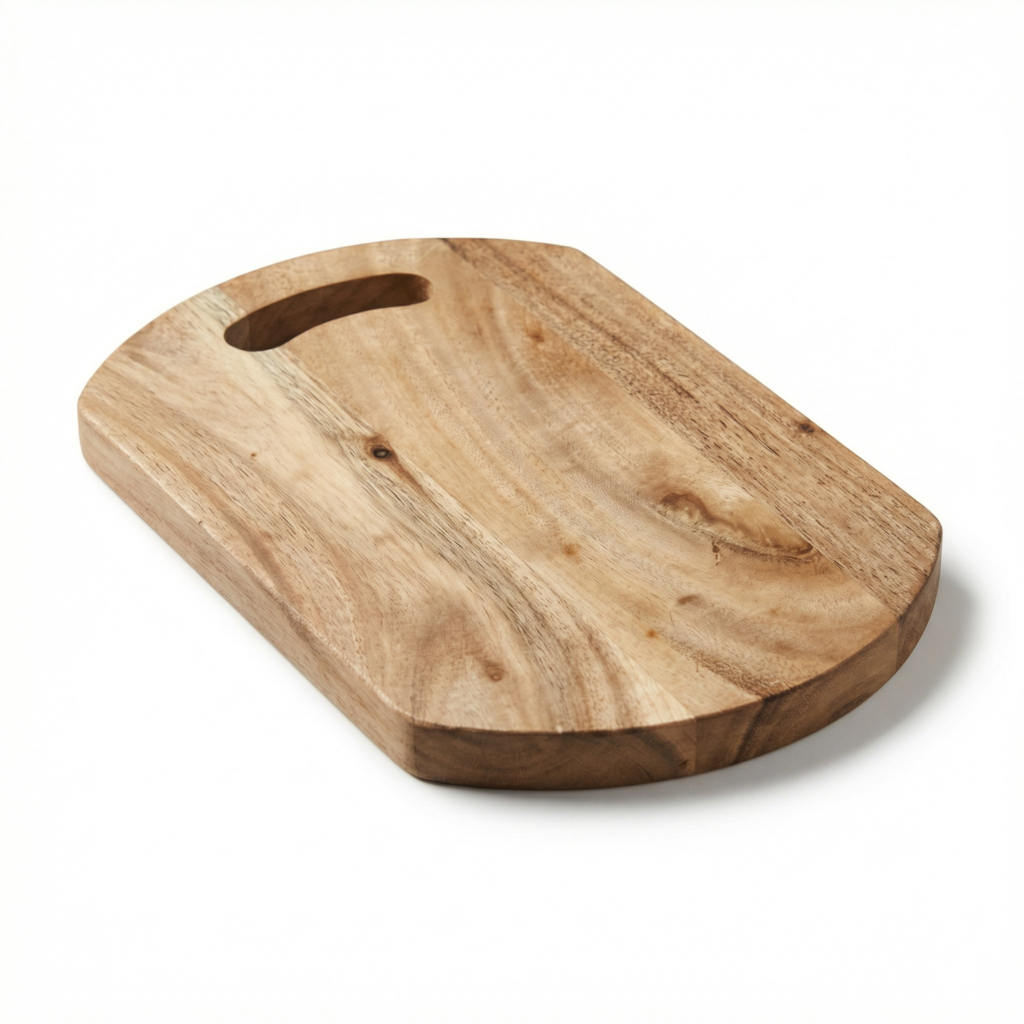 Wooden Cutting & Serving Board with Handle