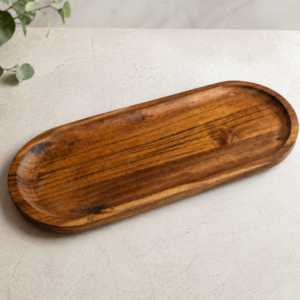 wooden serving tray