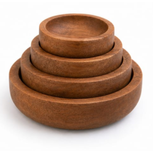 handcrafted round serving bowls for snacks