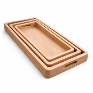 rectangular nesting tray set for kitchen & dining
